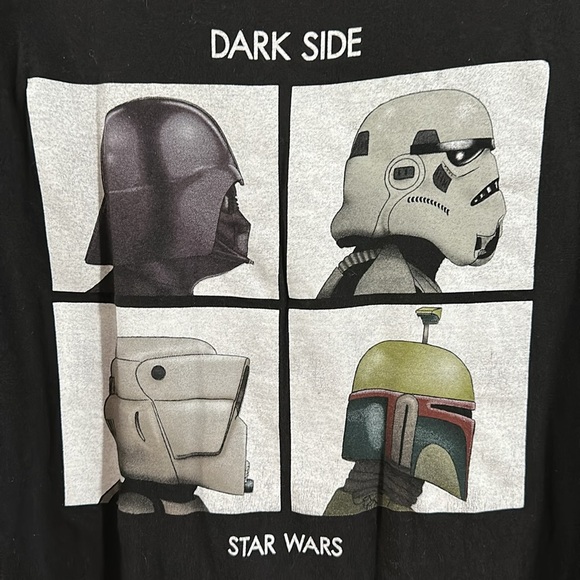 Star Wars t-shirt size 2XL Used Black - Picture 3 of 4